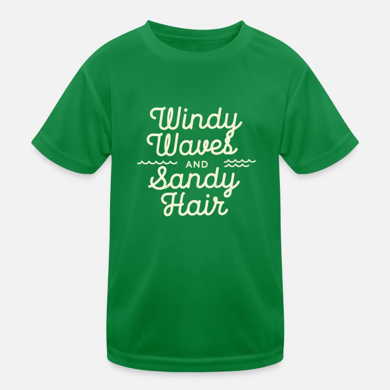 windy waves Kinder Funktions-T-Shirt