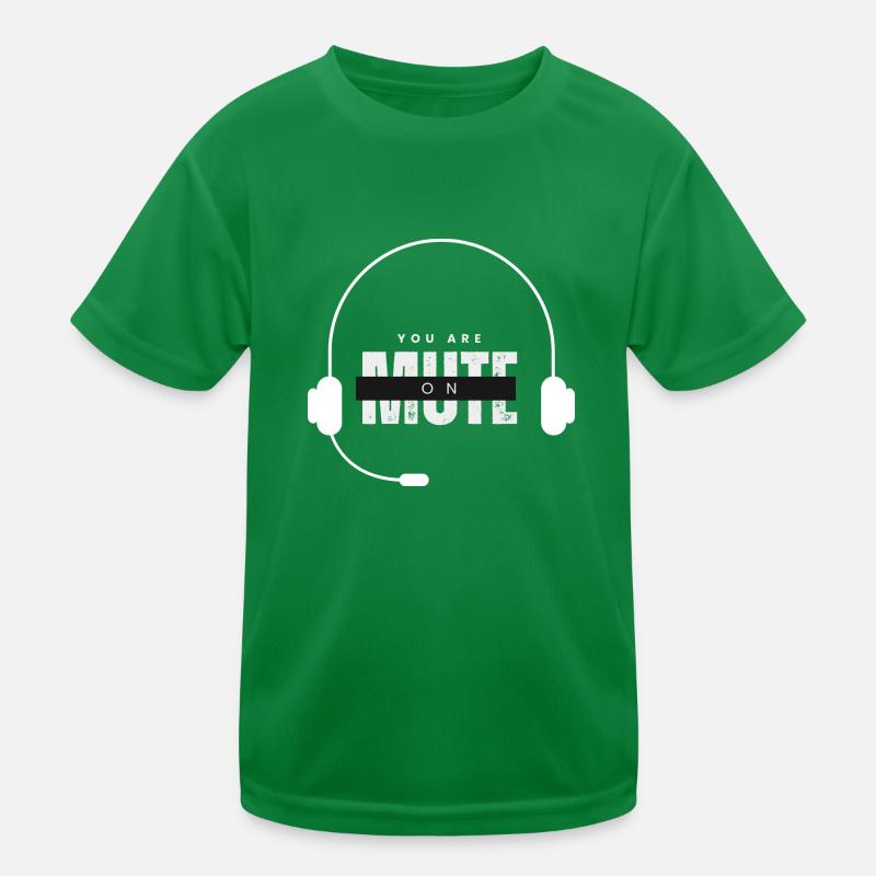 Du bist auf stummem virtuellem Wahnsinn Kinder Funktions-T-Shirt