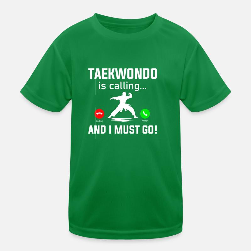 Taekwondo ruft Kinder Funktions-T-Shirt