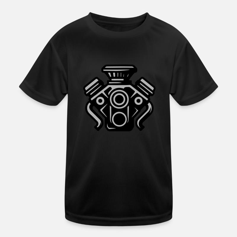 Motor Kfz Symbol Tuning Kinder Funktions-T-Shirt