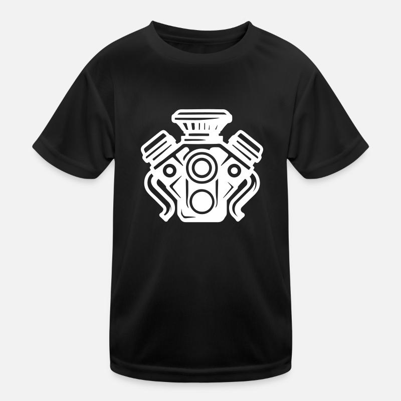 Motor Kfz Symbol Tuning Kinder Funktions-T-Shirt
