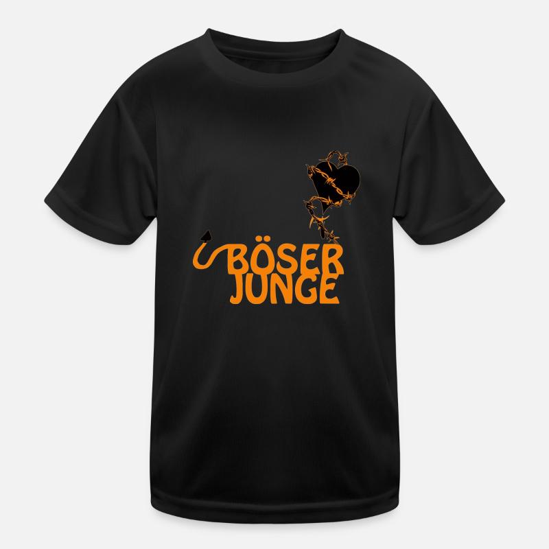 böser junge Kinder Funktions-T-Shirt