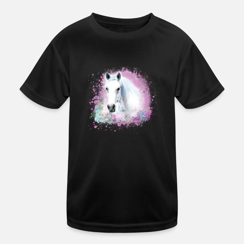pferd ,schimmel ,graffiti , malerei,weisses pferd Kinder Funktions-T-Shirt