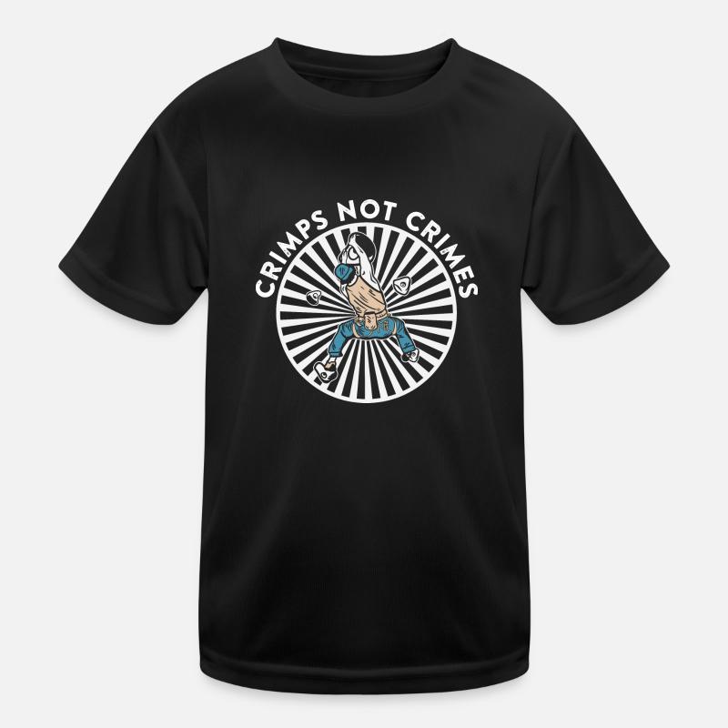 Climbing Mountaineering Climbers Kids Functional T-Shirt