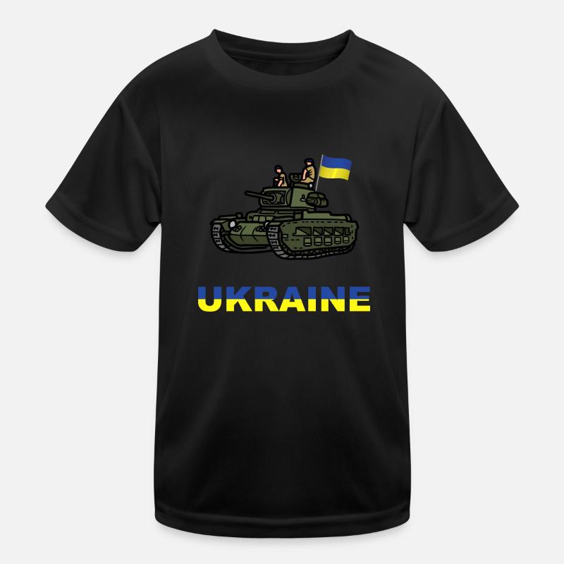 Ukrainian Tank - Support to Ukraine Kids Functional T-Shirt