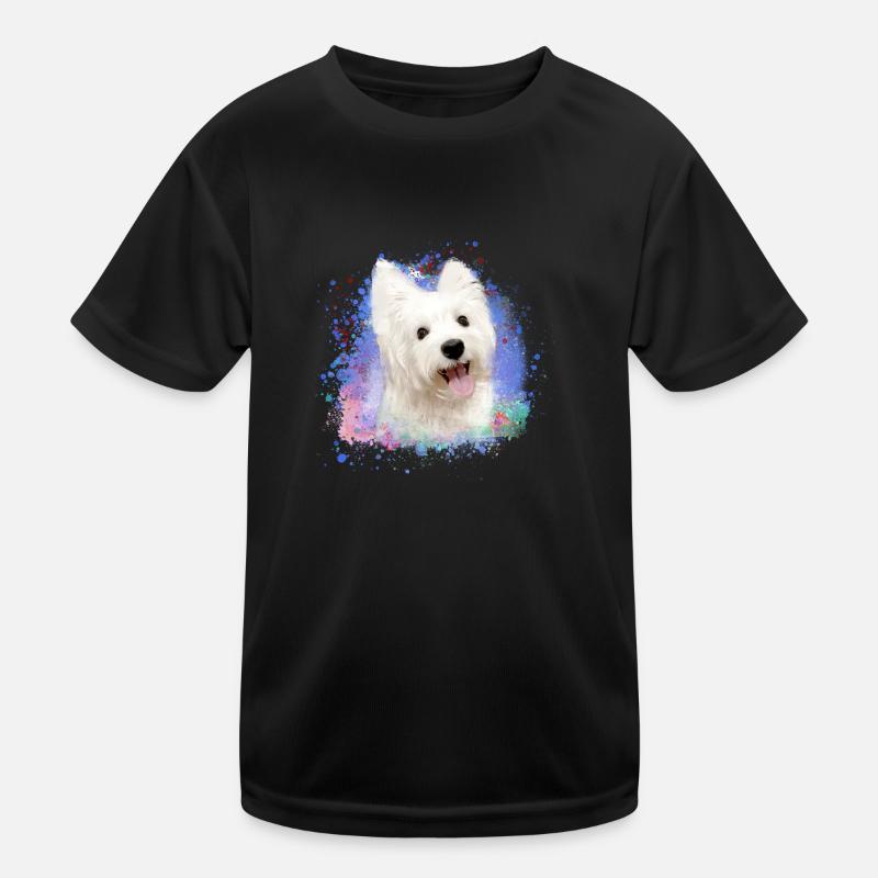 West Highland White Terrier,terrier,hund,graffiti Kinder Funktions-T-Shirt