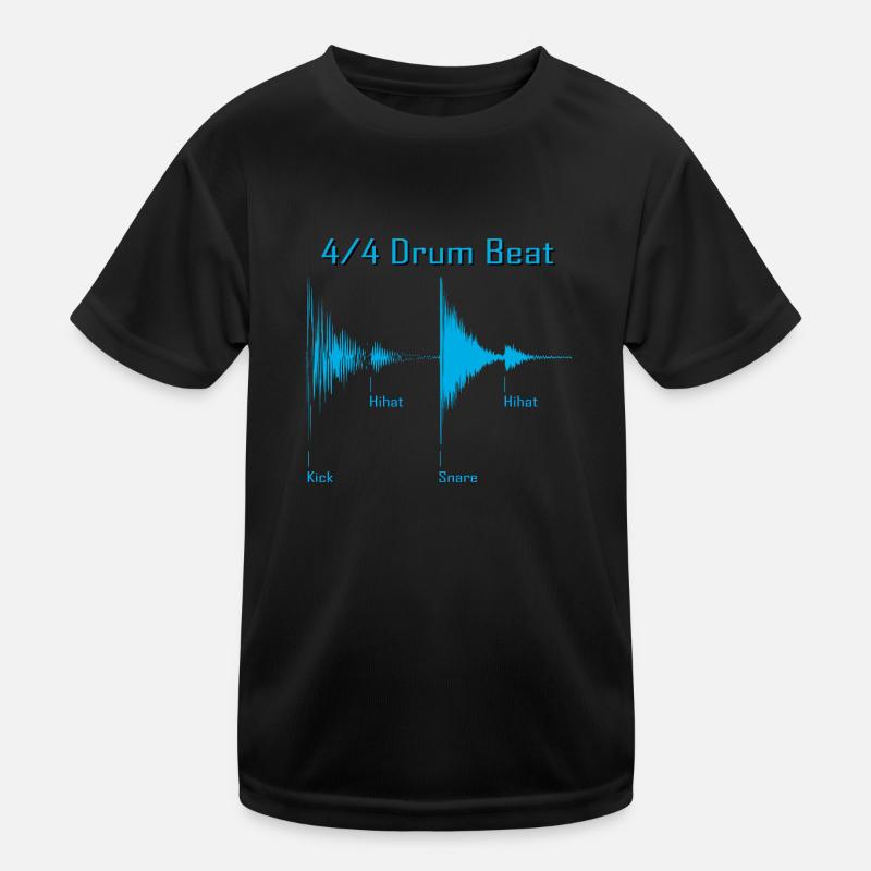Drumbeat waveform Kinder Funktions-T-Shirt
