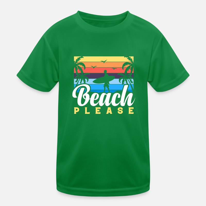 BEACH PLEASE Kinder Funktions-T-Shirt