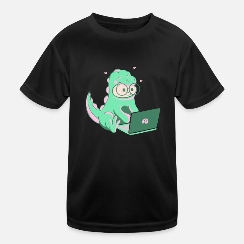 Dino Nerd T-shirt sport Enfant