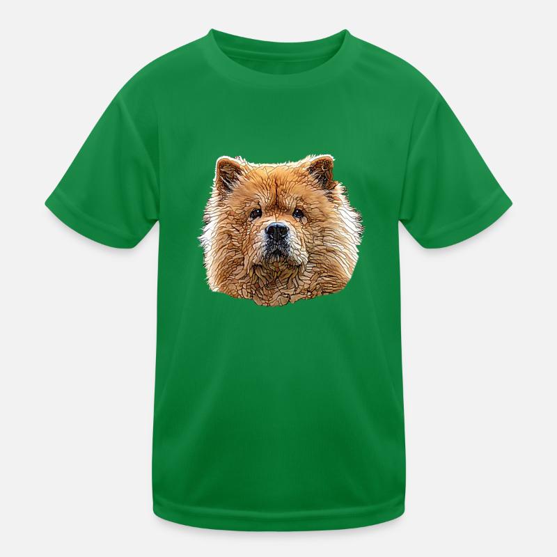 Chow Chow Gesicht Kinder Funktions-T-Shirt