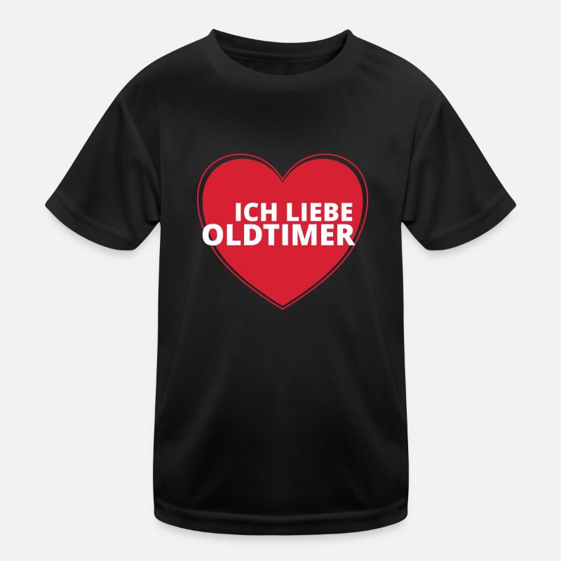 Ich Liebe OLDTIMER! Kinder Funktions-T-Shirt