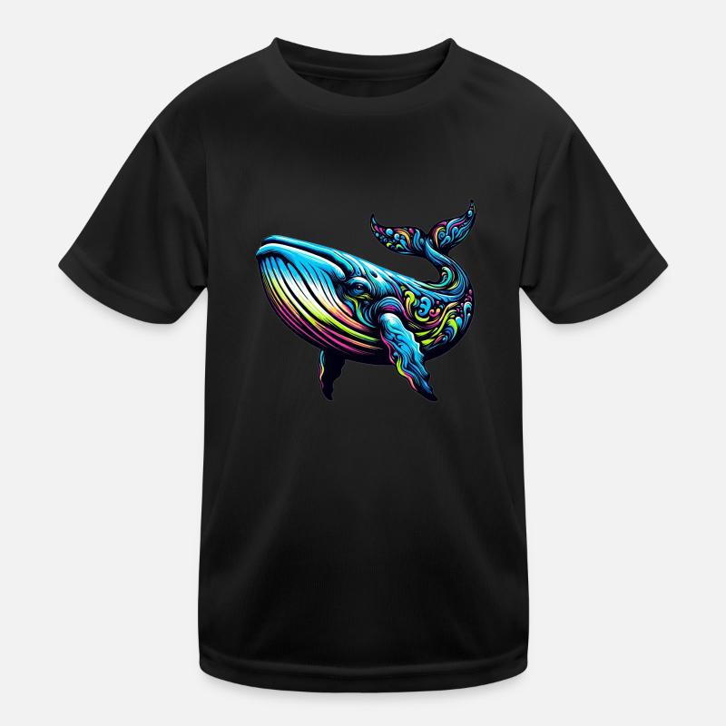 Blue whale Kids Functional T-Shirt