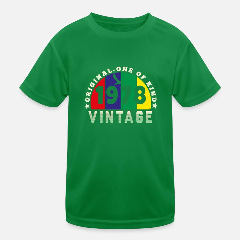 Vintage 1978 Retro - Bursdag Kids Functional T-Shirt