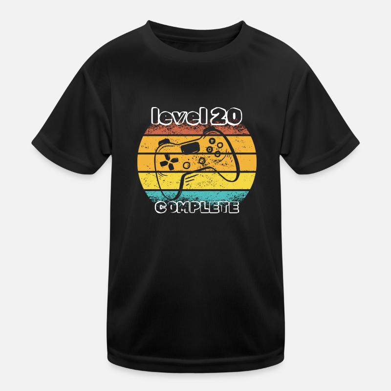 Stufe 20 abgeschlossen Kinder Funktions-T-Shirt