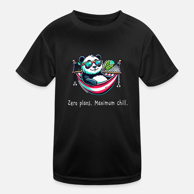 Panda Zero Plans Kinder Funktions-T-Shirt