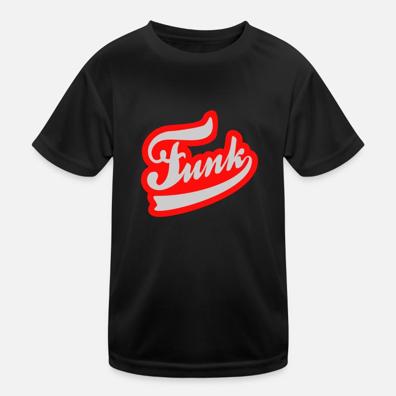 Funk - Kinder Funktions-T-Shirt - Schwarz