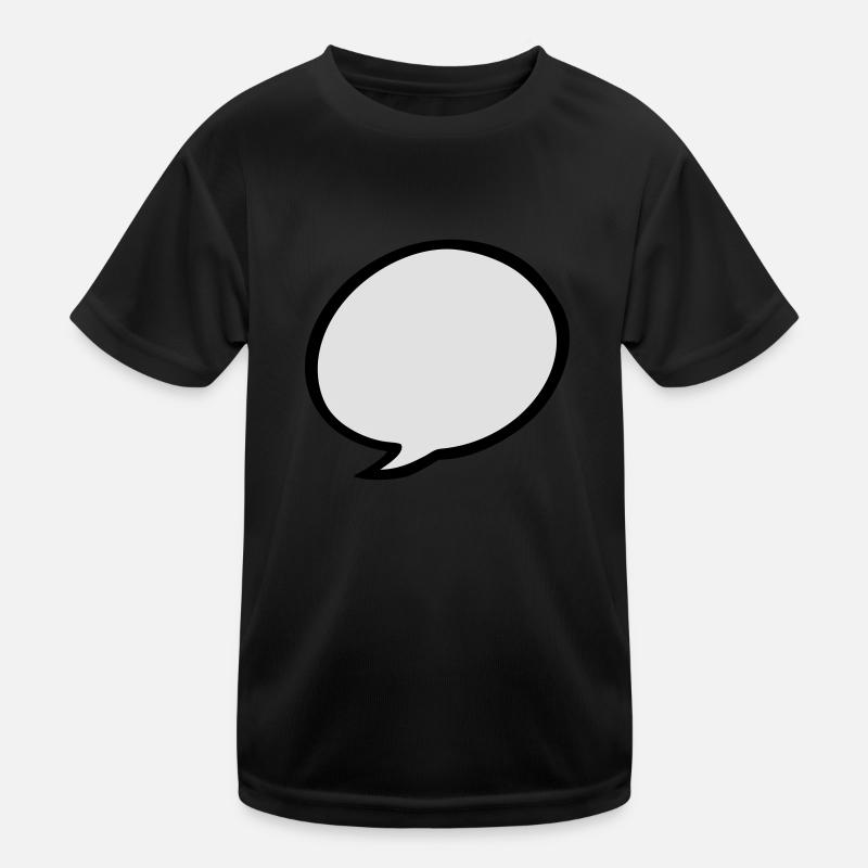 Sprechblase Kinder Funktions-T-Shirt
