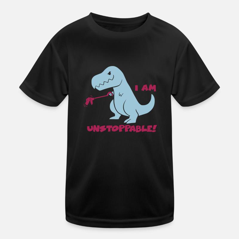T-REX - JE SUIS UNSTOPPABLE! (Bleu) T-shirt sport Enfant