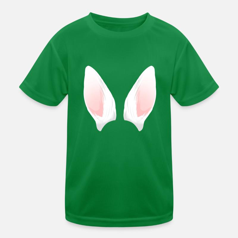 Cuillère à oreilles de lapin blanc T-shirt sport Enfant