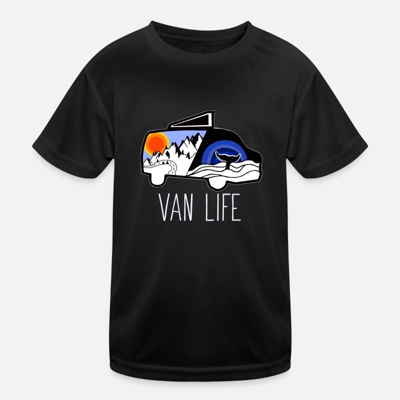 VAN LIFE VANLIFER NOMADS Kids Functional T-Shirt