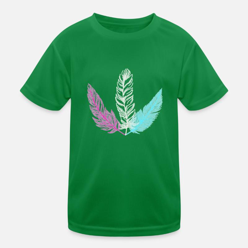 trans feder Kinder Funktions-T-Shirt