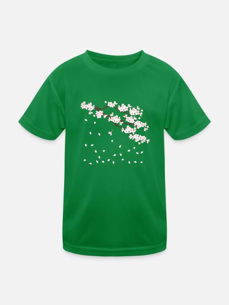 Sakura - Kids Functional T-Shirt - kelly green - Front