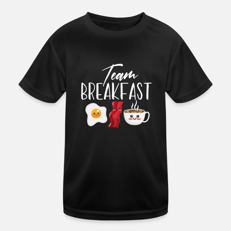 Team Breakfast Design for a bacon breakfast lover Kinder Funktions-T-Shirt