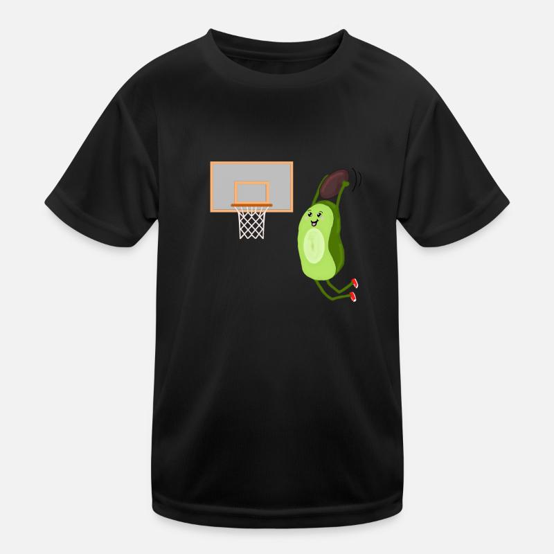 Dunking Avocado Kids Functional T-Shirt
