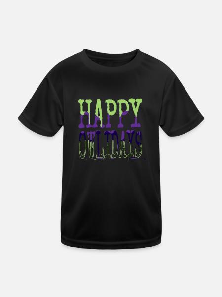 fun funny gym bodybuilder fairy tail funny quote - Kinder Funktions-T-Shirt - Schwarz - Vorne