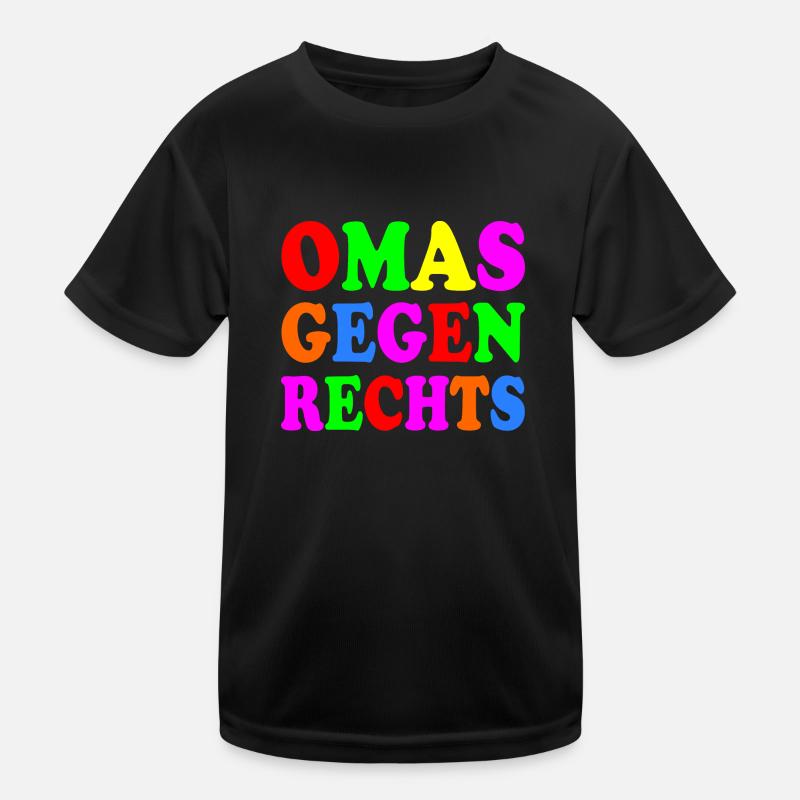 Omas gegen rechts Kinder Funktions-T-Shirt