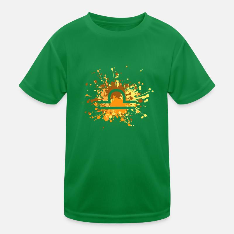 Zodiac Libra Symbol Color Splash Kinder Funktions-T-Shirt