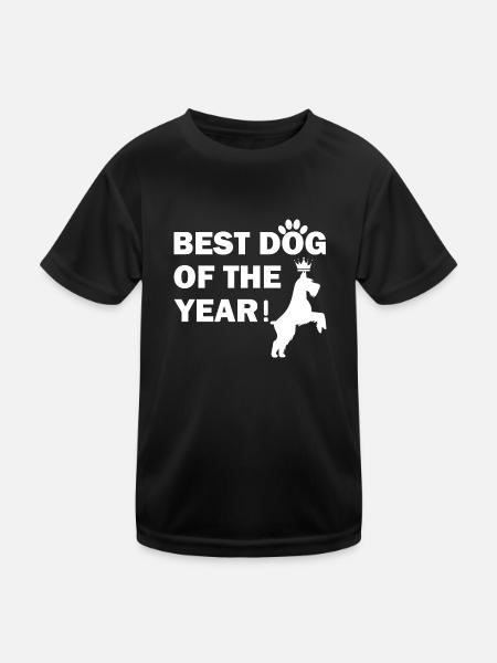 Hund Chien - T-shirt sport Enfant - noir - Devant