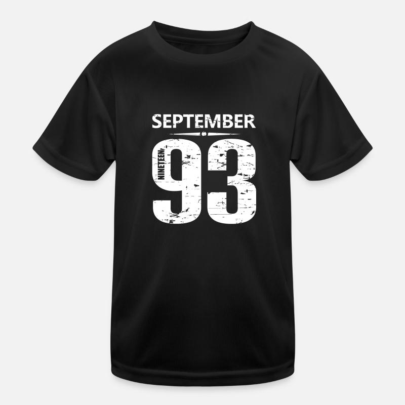 September 1993 Trikotnummer Kinder Funktions-T-Shirt