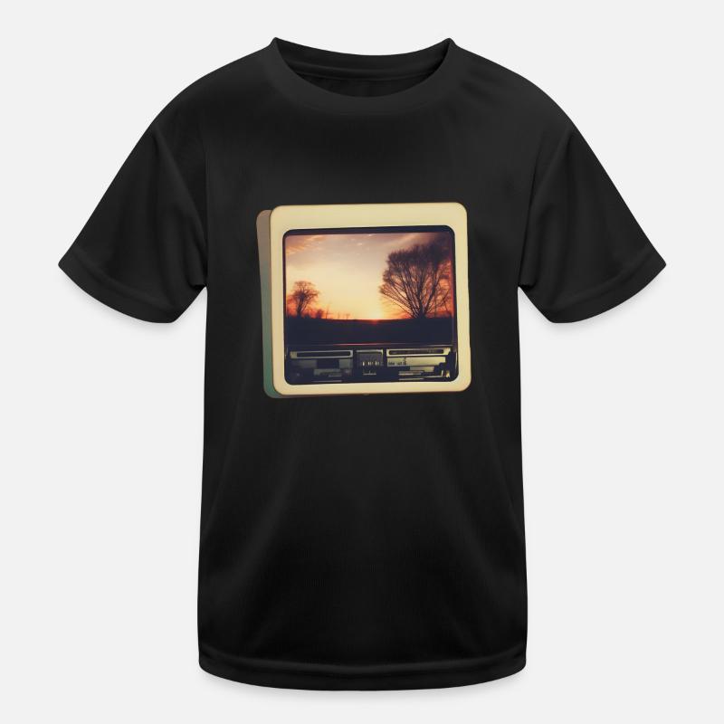 Nostalgisk horisont Funktionsshirt til børn