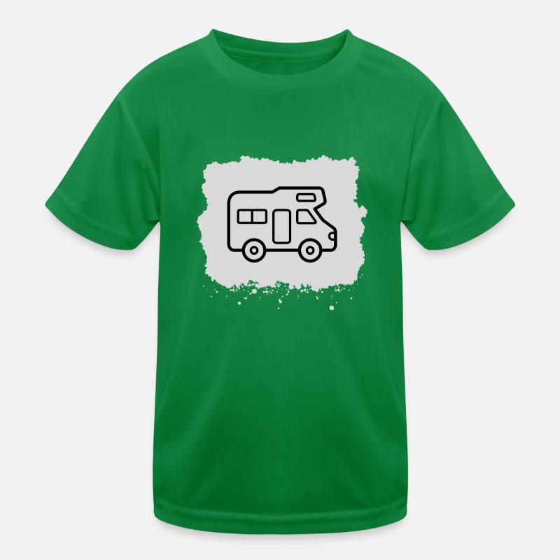 Wohnmobil Camping Camper Campingplatz Kinder Funktions-T-Shirt