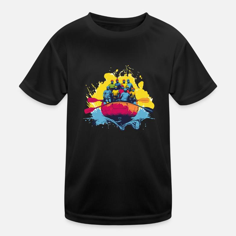 Rafting in der Gruppe Kinder Funktions-T-Shirt