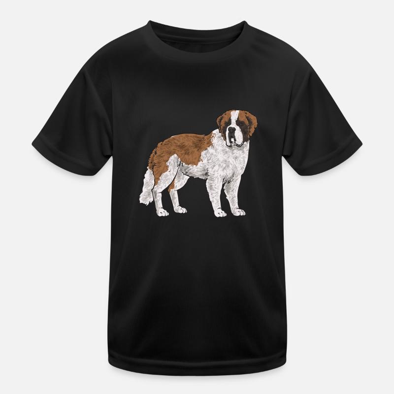 Saint-Bernard Chien Saint-Bernard T-shirt sport Enfant