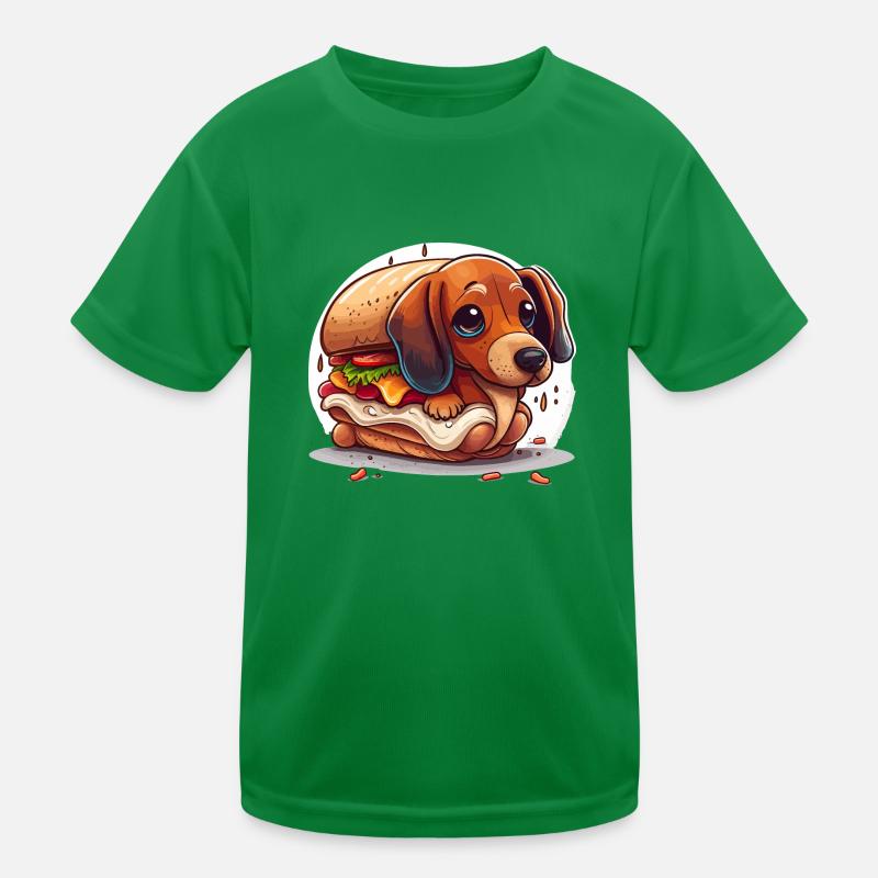 Chien de saucisse T-shirt sport Enfant