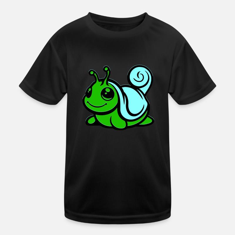 schnecke comic Kinder Funktions-T-Shirt