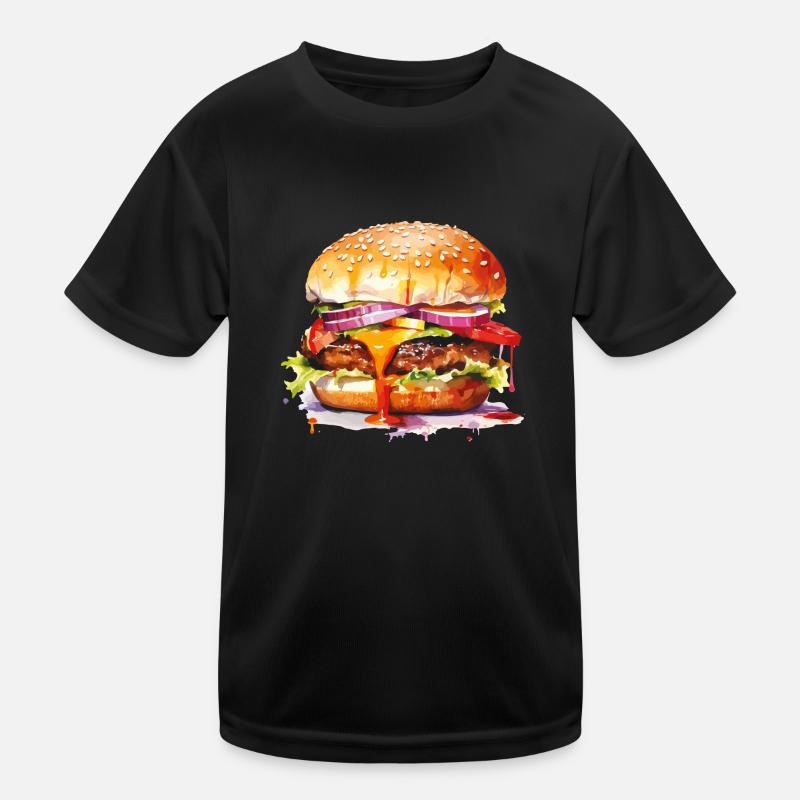 burger Kinder Funktions-T-Shirt