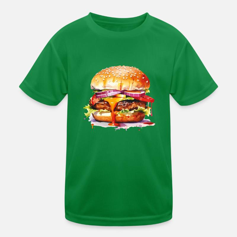 burger Kids Functional T-Shirt