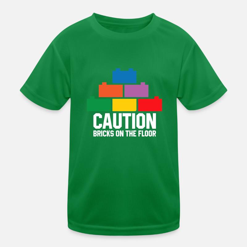 Brick Builder Spielzeug Blöcke Klemmblöcke Steine Steine Kinder Funktions-T-Shirt