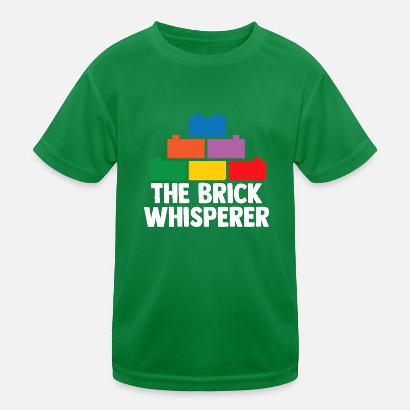 Constructeur de briques Bâtiment en briques Maître constructeur T-shirt sport Enfant