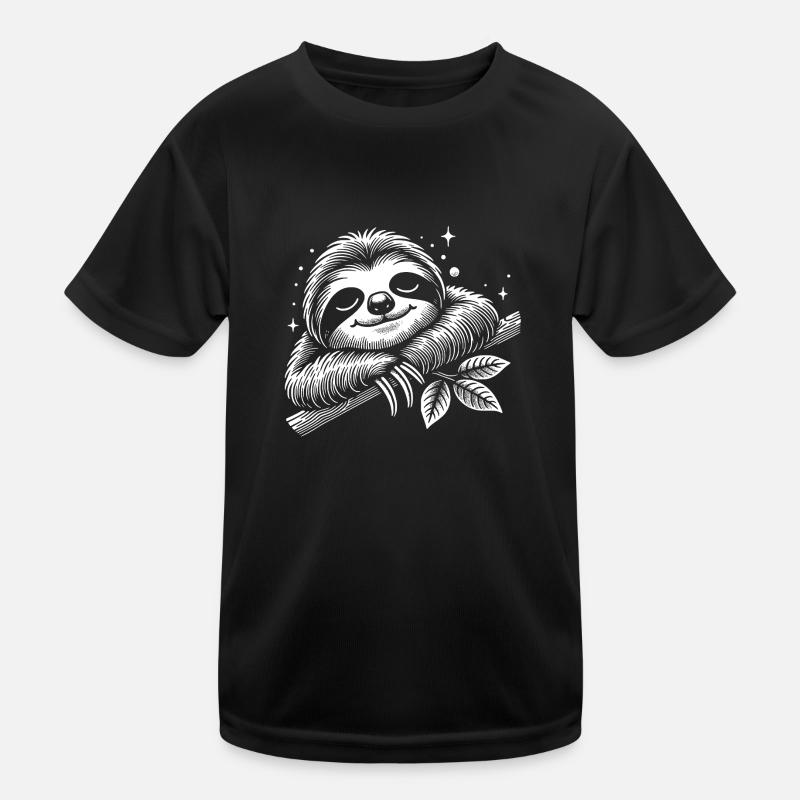 Süßes schläfriges Faultier immer mit der Ruhe Kinder Funktions-T-Shirt