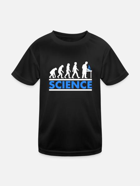Science Evolution - T-shirt sport Enfant - noir - Devant