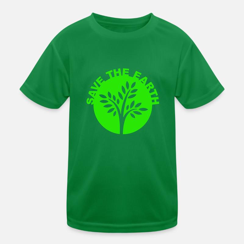 savetheearth03 Kinder Funktions-T-Shirt