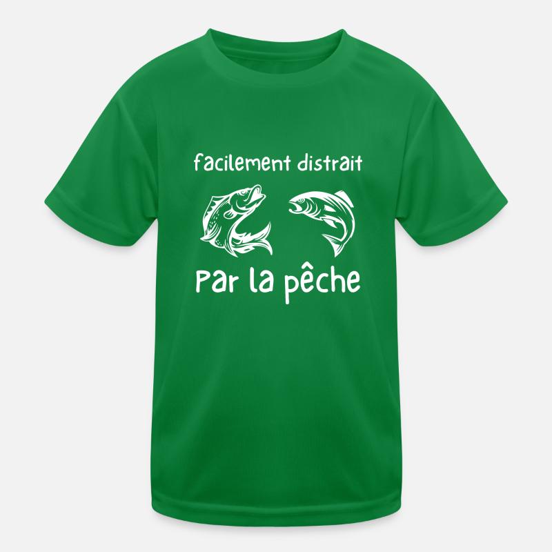 facilement distrait par la pêche T-shirt sport Enfant