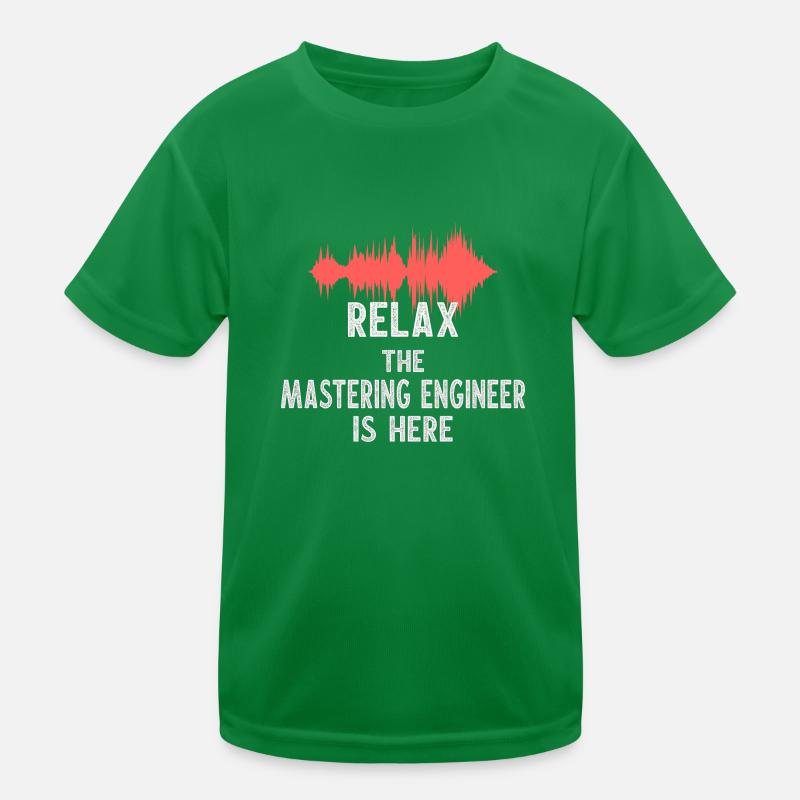 Mastering Master AudioTonmeister Tontechnik Kinder Funktions-T-Shirt