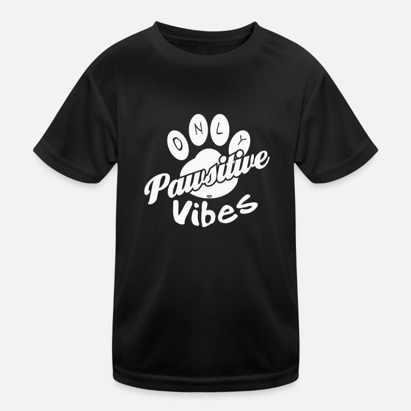 Seulement des vibrations pawsitive T-shirt sport Enfant