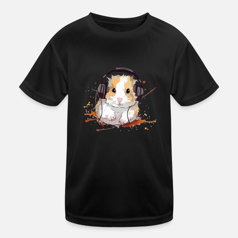 Mikey, der audiophile Hamster Kinder Funktions-T-Shirt
